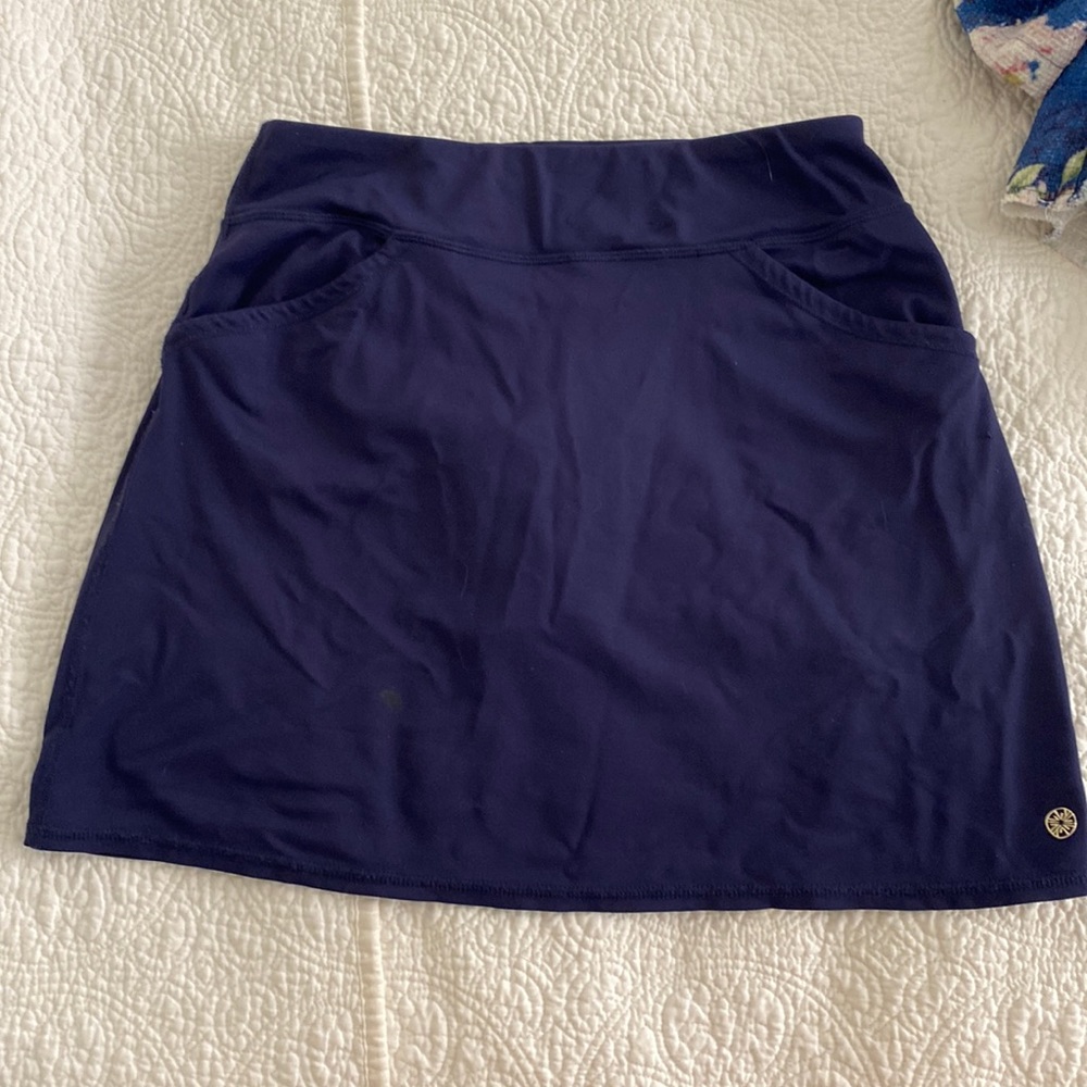 Lilly Pulitzer navy luxletic golf skirt/skort S
